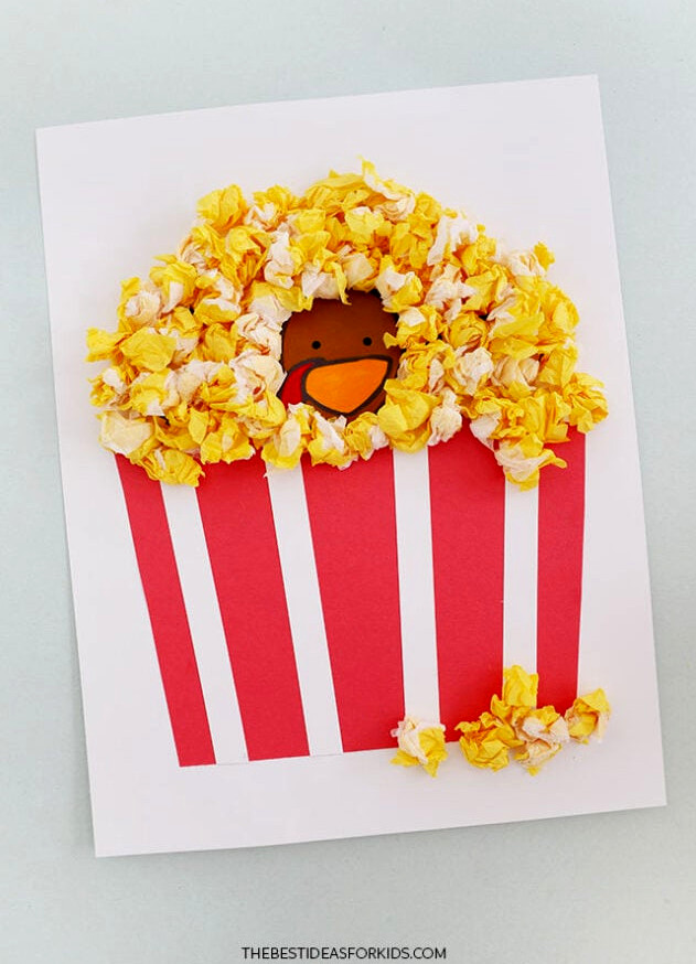 Popcorn Turkey Disguise Craft