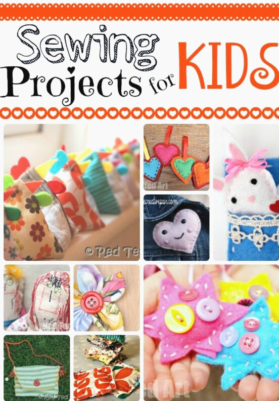 10+ Sewing Project for Kids - lovely kids projects that will help teaching kids to sew!