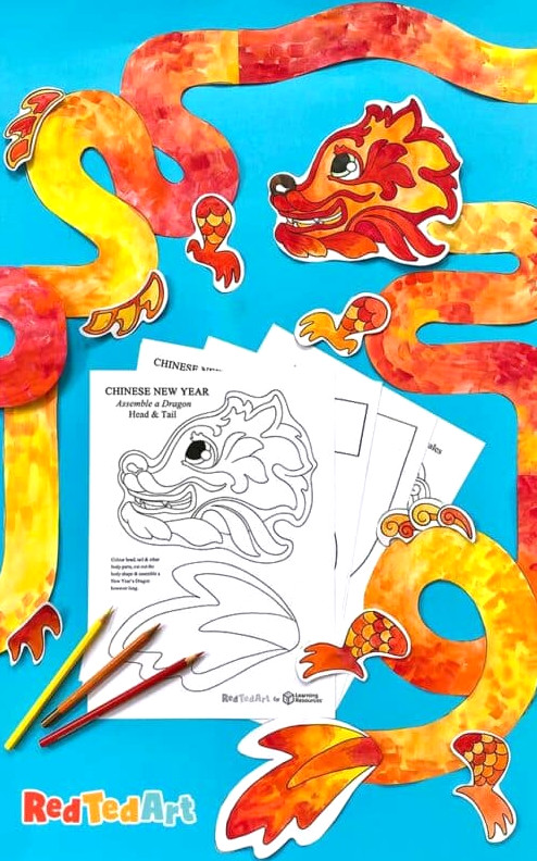 chinese new year dragon craft