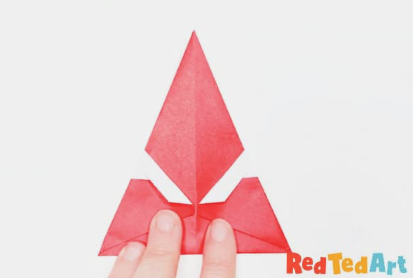 fold the left flap