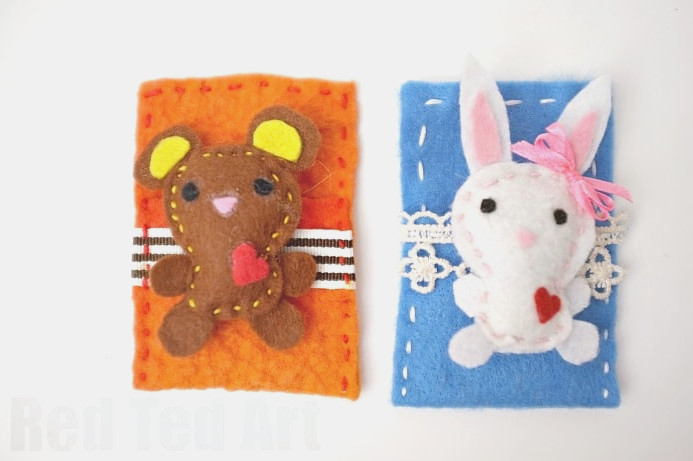 Cute Felt Softies, get your free patter to make these adorable woodland softies. Really LOVE the bunny and bear!