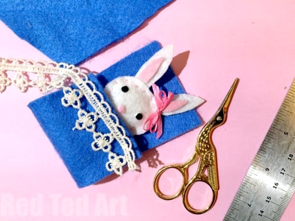 How to Sew an Easy Felt Bunny Softie. A super cute sewing project for kids