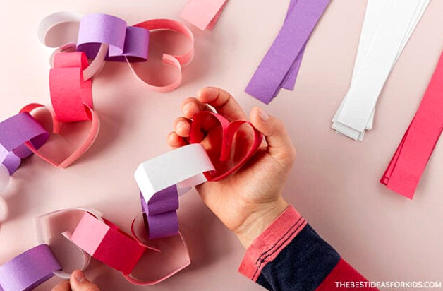 Make a Paper Heart Garland