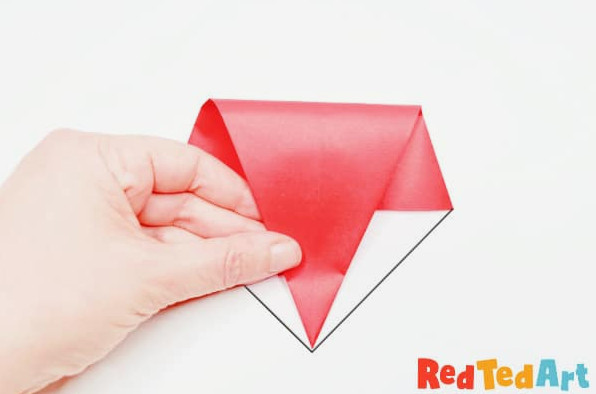 fold point down