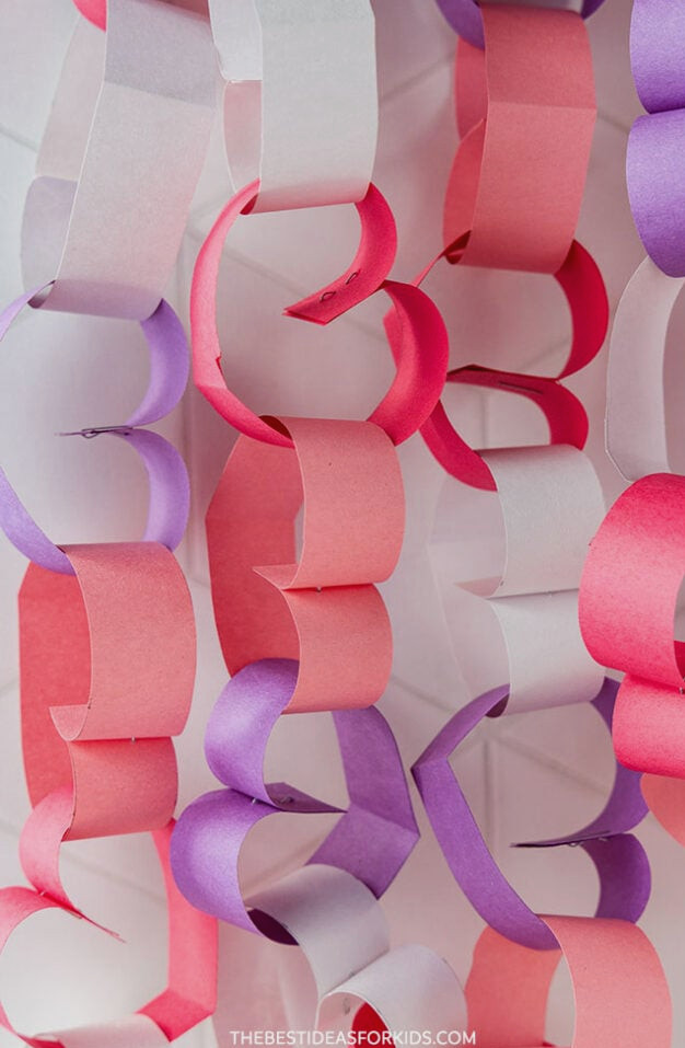 Paper Heart Garland DIY