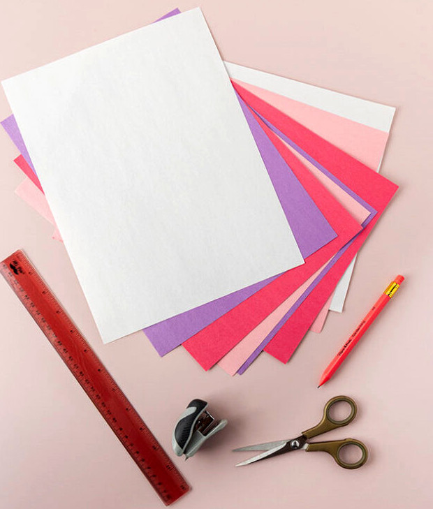 Paper Heart Garland Supplies