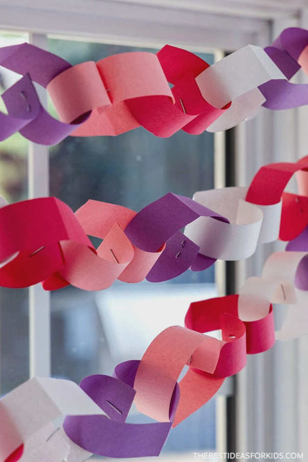 Paper Heart Garland Tutorial