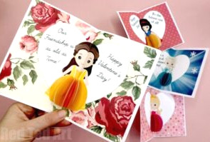 Princess Valentines Day Card printables