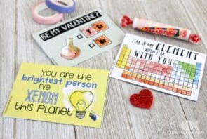 Printable Chemistry Valentines cards