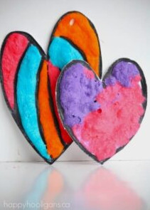 Puffy Paint Recipe Valentine's Hearts (3)