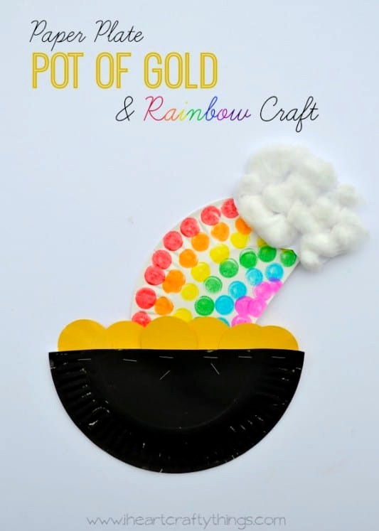 Pot of gold craft for preschool
