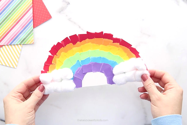 Rainbow Paper Plate Craft