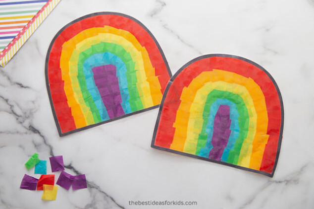 Rainbow Window Catcher Craft
