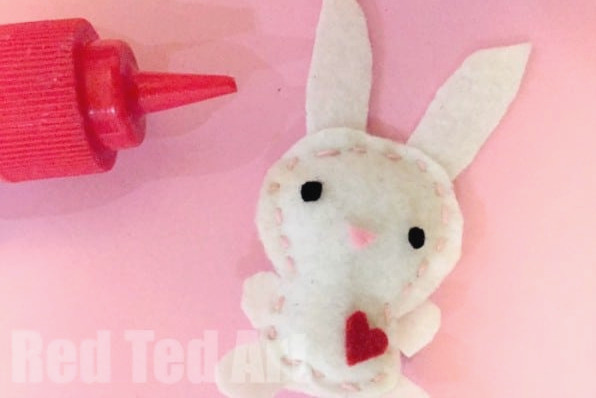 Sewing projects for kids - felt softie bunnies