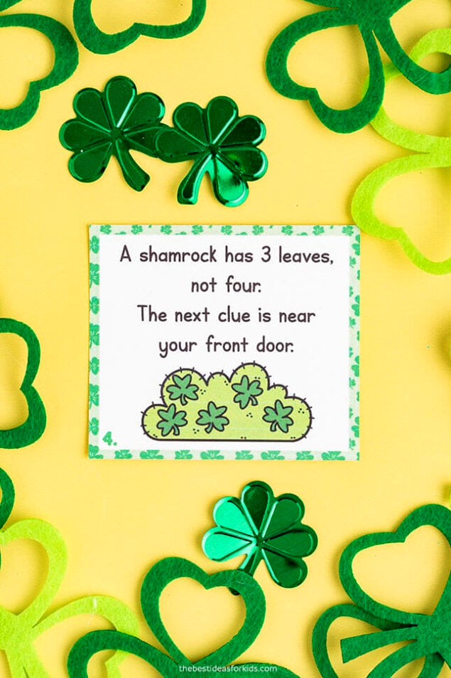Shamnrock Clue Card