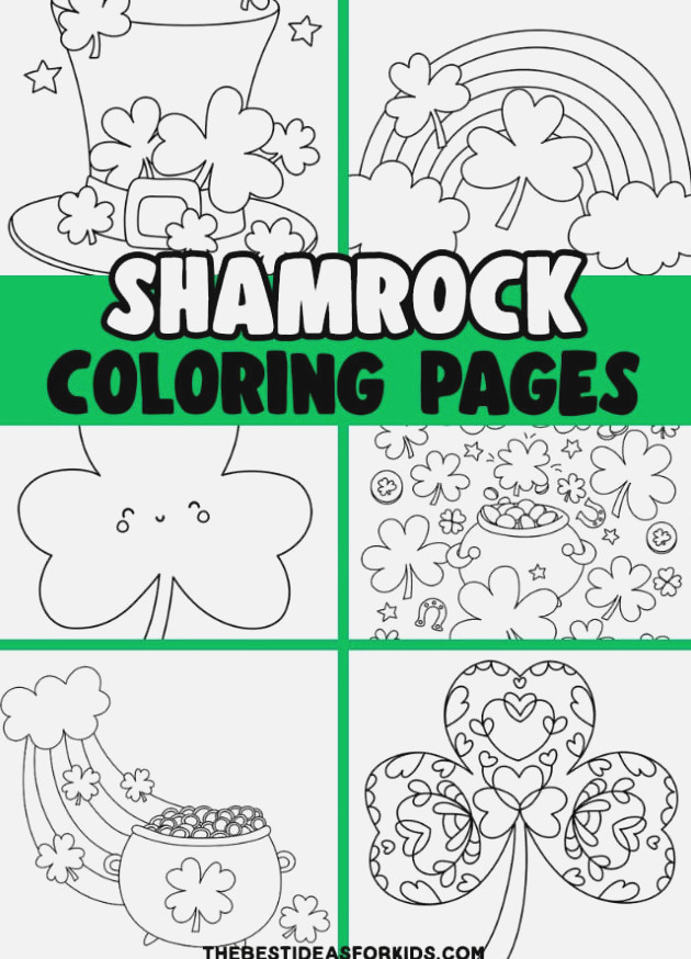 Shamrock Coloring Page Pin