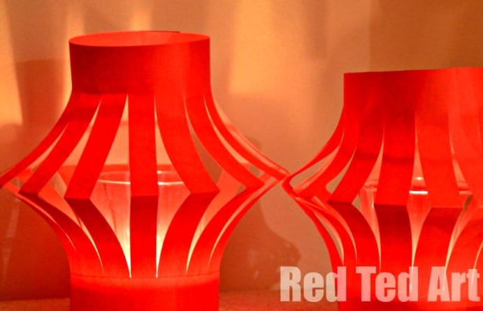 Simple Chinese Paper Lantern Craft for Kids
