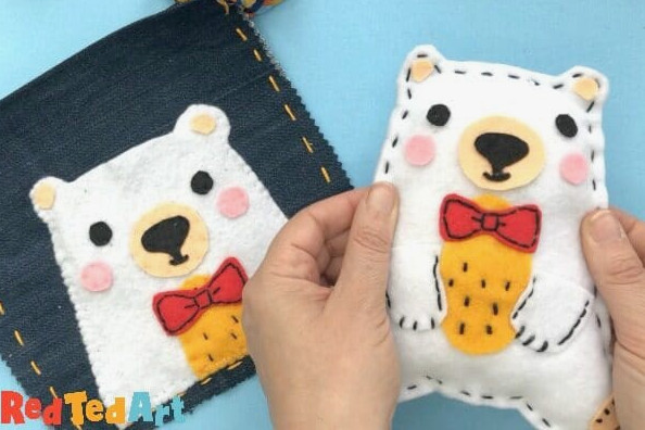Teddy Bear Softies to sew with kids