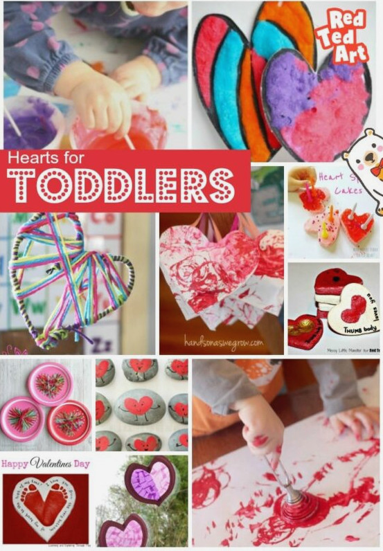 Toddler Heart Crafts to make at Valentine's Day or Mother's Day!