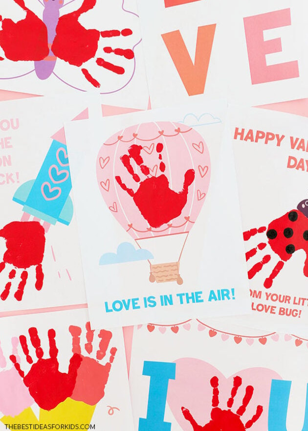 Valentine's Day Handprint Art Keepsakes