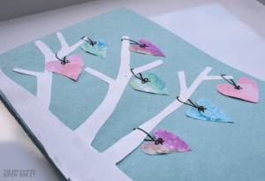 Watercolor Heart-Themed Valentine's Day Card by The Educators' Spin On It
