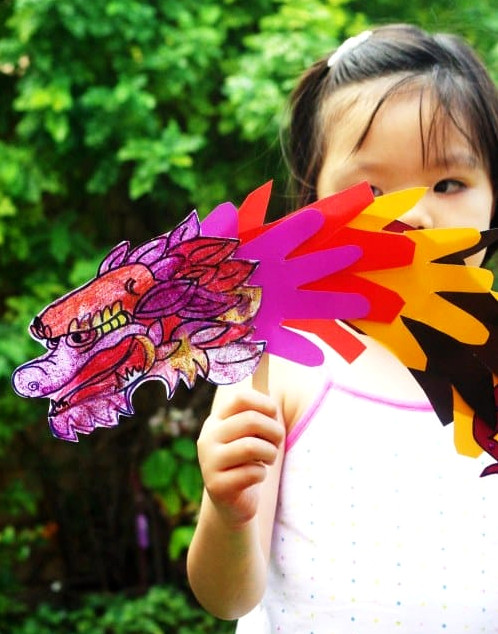 chinese new year craft dragon