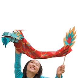 chinese new year craft puppet