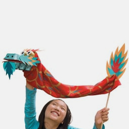 chinese new year craft puppet