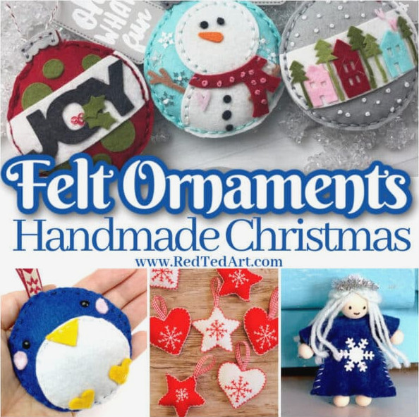 handmade ornaments with patterns