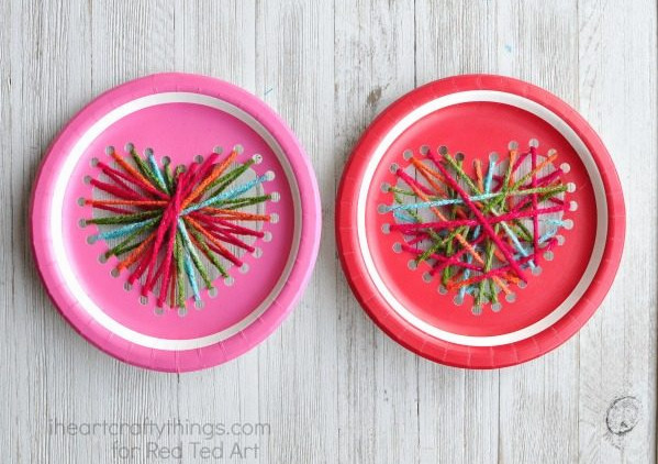 Easy Heart Sewing Craft for Preschool