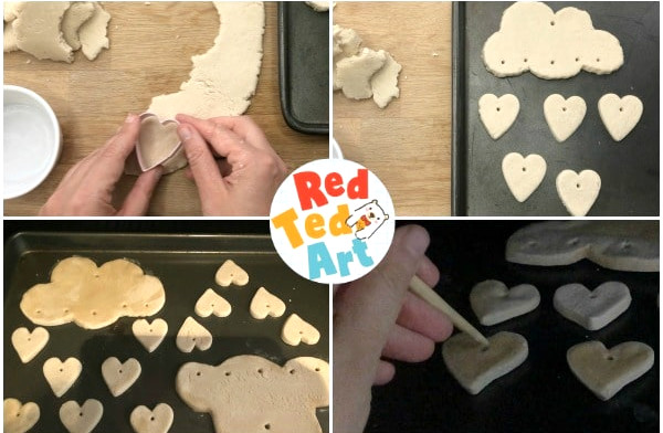 Baking the saltdough