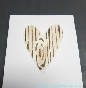 Valentine's Cards - Heart stencil