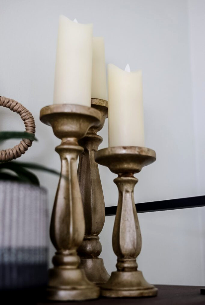 gold candlesticks