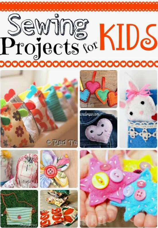 10+ Sewing Project for Kids - lovely kids projects that will help teaching kids to sew!