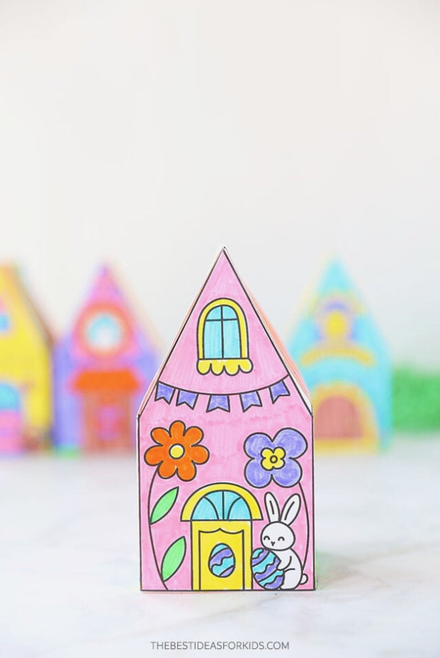 3D Easter Bunny Home