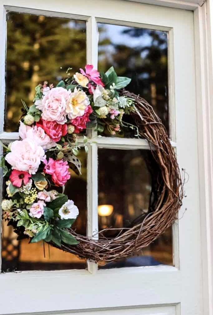 Peony Wreath