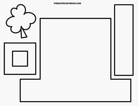 Cut and Paste Leprechaun Hat Template