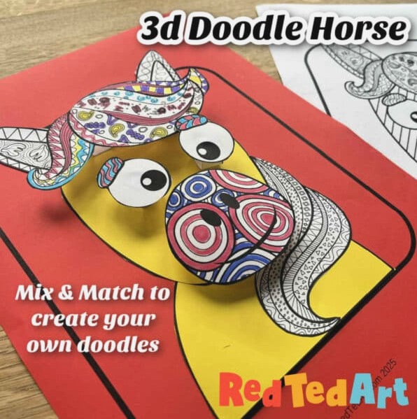 3d Year of the Horse craft