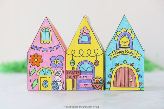 Easter Printable Houses