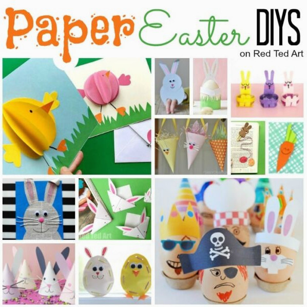 Easter Egg & Chick Paper Weaving – Red Ted Art – Kids Crafts