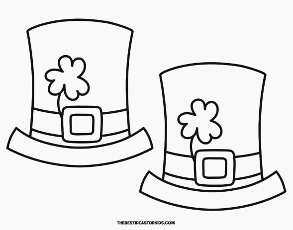 Leprechaun Hat Templates - 2 per page