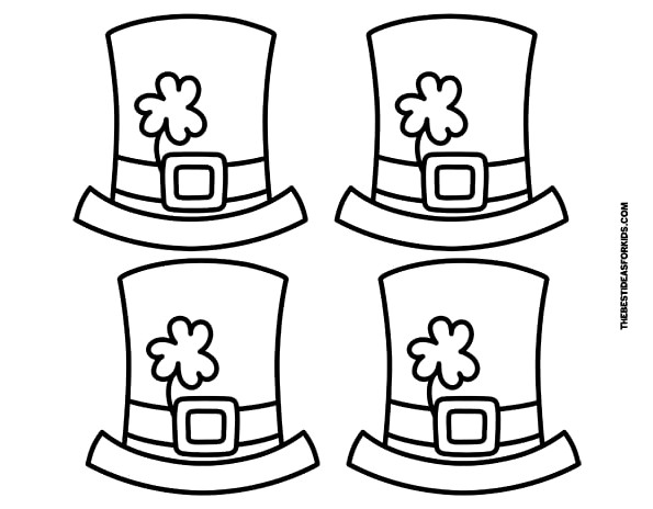Leprechaun Hats - 4 per Page