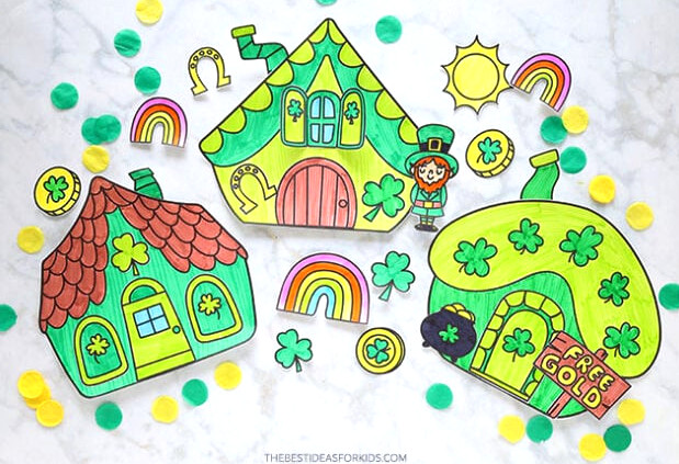 Printable Create Your Own Leprechaun House