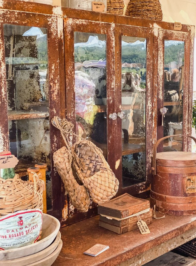 Vintage China Cabinet on display