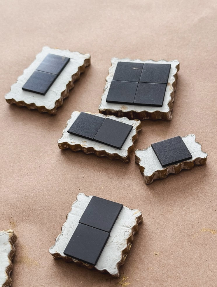 adding magnets to clay