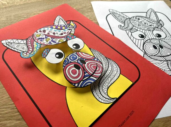 3d horse printable