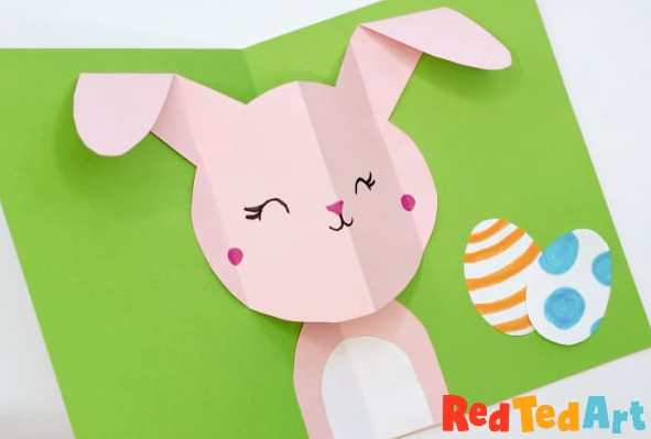 pop up Easter bunny card