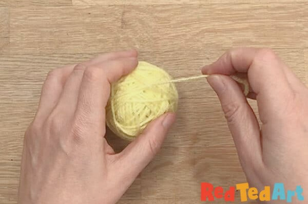 tie off the yarn