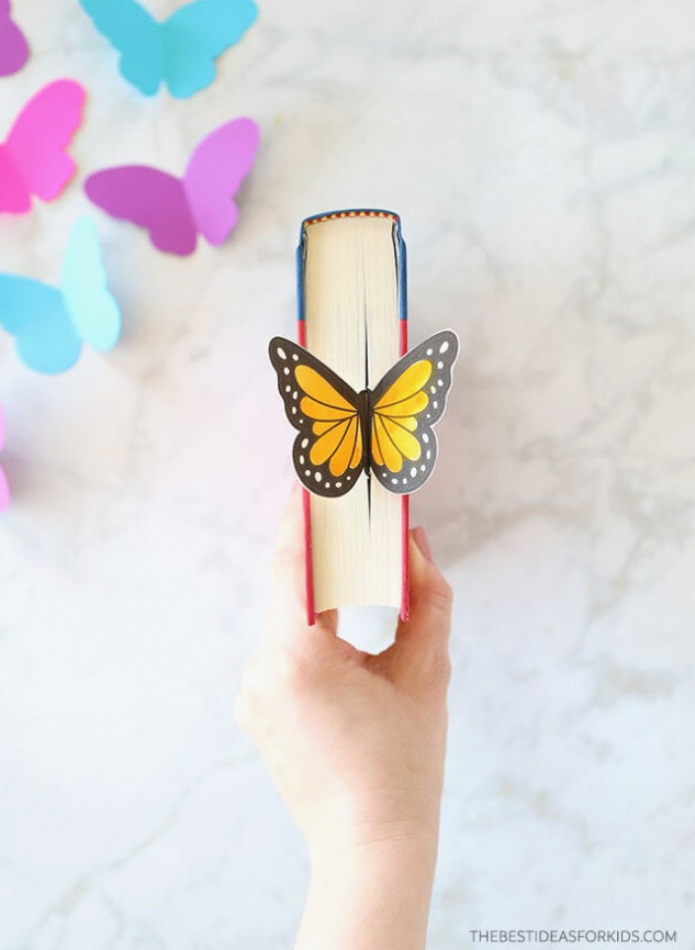 3D Monarch Butterfly Bookmark