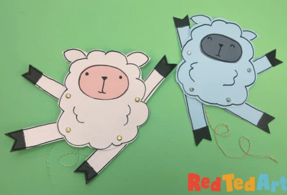 dancing sheep articulated puppets